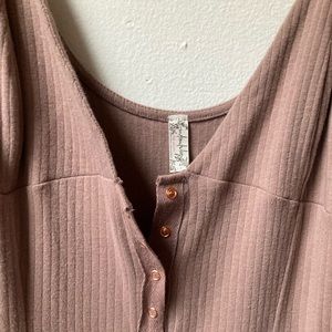 Tan Free People Slip Dress // Size L